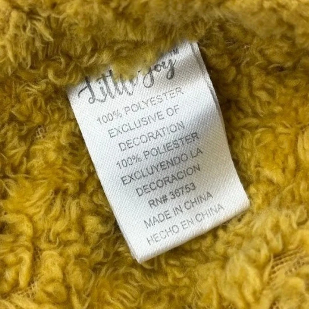 Little Joy Baby Golden Yellow Cool Dude Hippo Blanket Textured‎ 30x40 Lovey Soft